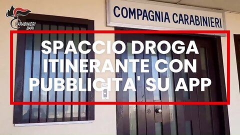 Bari: spaccio droga itinerante con pubblicità su app e prezziario, 14 arresti
