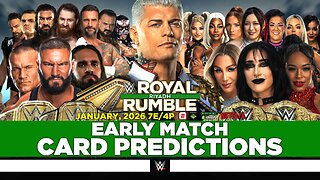 WWE Royal Rumble 2026 - Match Card Predictions