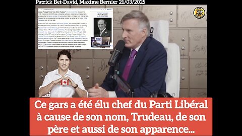 Ce gars a été élu chef du Parti Libéral à cause de son nom, de son père et aussi de son apparence.