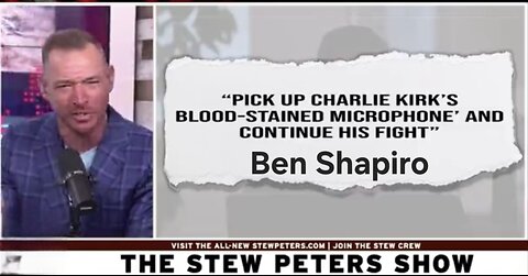 Stew Peters ~ Lashes out at Ben Shapiro Carrying on Turning Point