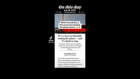 FLASHBACK: We’ve had no effect on climate change…