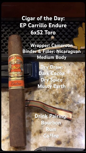 Endure (EP Carrillo) 6x52 Toro #CigarOfTheDay #Short #Shorts #Review