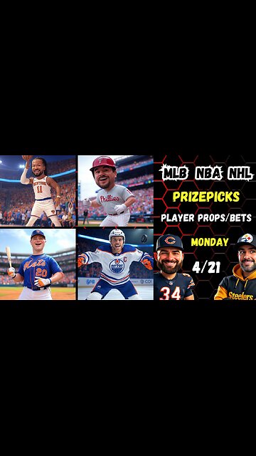 🚨 9 BEST MLB Picks Today Monday 4/21/25 | ⚾️ MLB Props | 🏀 NBA PROPS NHL PROPS