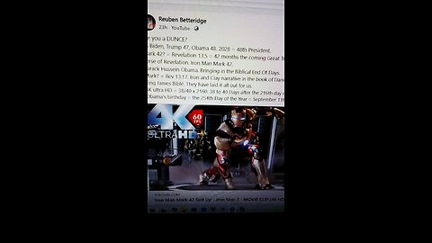 Iron Man Mark 42 = Barack Obama 2028.