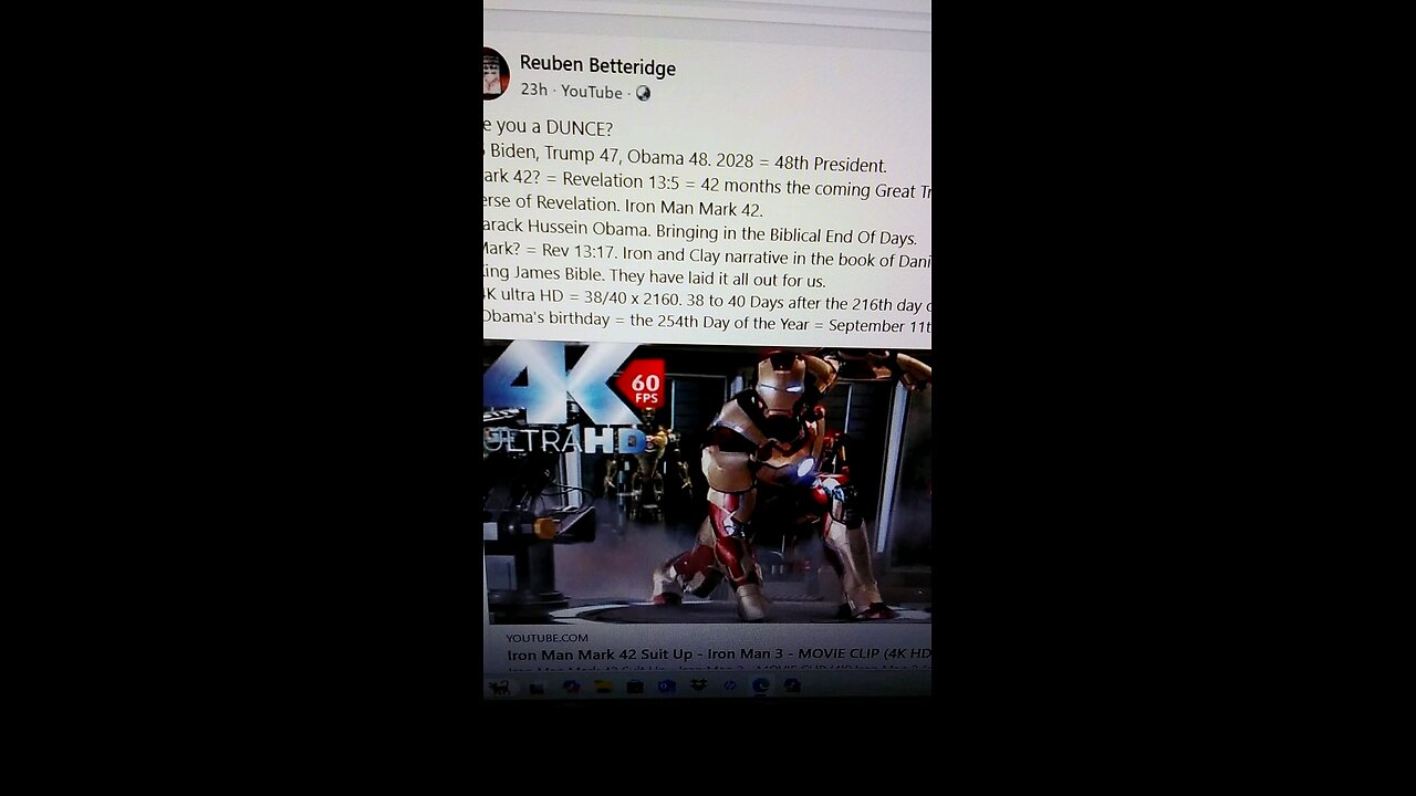 Iron Man Mark 42 = Barack Obama 2028.