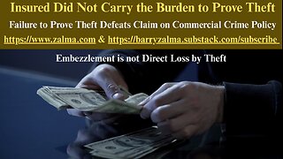 Insured Did Not Carry the Burden to Prove Theft