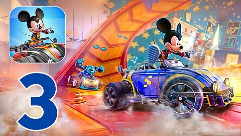 Disney Speedstorm - Gameplay Walkthrough Part 3 - Micky Mouse Winner (iOS, Android)