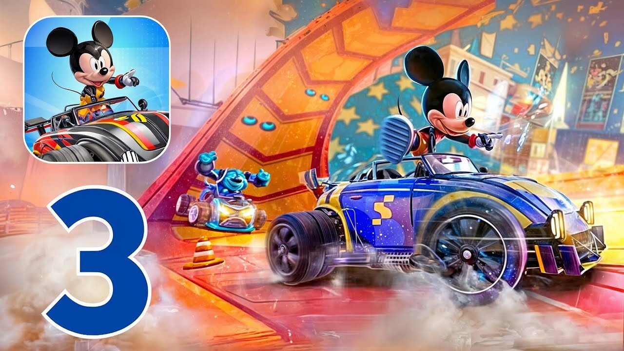 Disney Speedstorm - Gameplay Walkthrough Part 3 - Micky Mouse Winner (iOS, Android)
