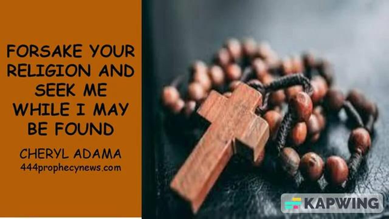 Forsake your religion and seek me while I may be found (ETPM144K)