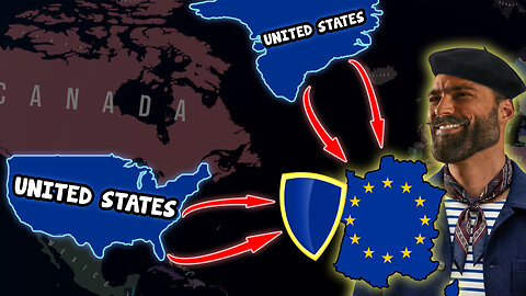 IF US seizes Greenland and breaks NATO - HOI4 Timelapse