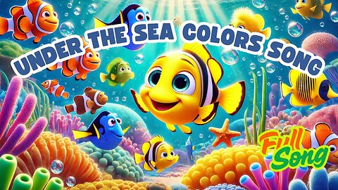 Under the Sea Colors Song 🐬 | Learn Ocean Colors with Dolphins, Coral & Sea Stars