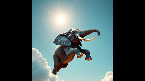 elephant flying