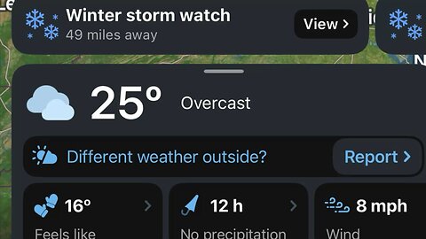 Ice cold motorcycle ride