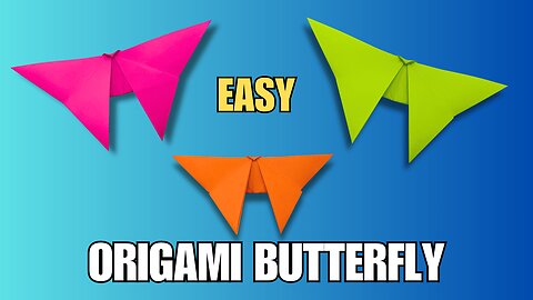 How to Make an Origami Butterfly 🦋 | Origami Butterfly Easy Step-by-Step Tutorial