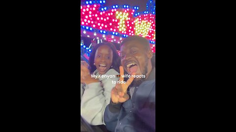 my beautiful kenyan 🇰🇪 wife reacts to crazy ride 😱
