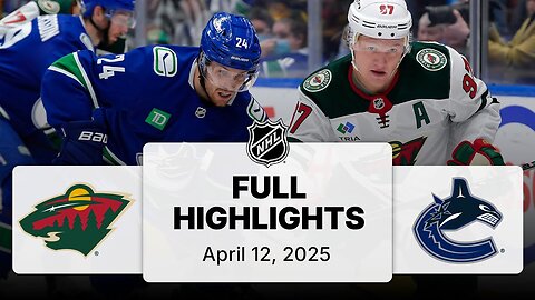 NHL Highlights | Wild vs. Canucks - April 12, 2025