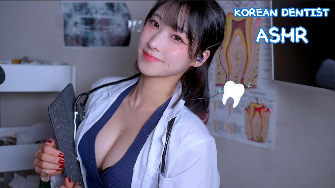 Korean Dental Clinic ASMR – Relaxing Checkup, Tools & Soft Sounds | Tingly Mouth Cleaning