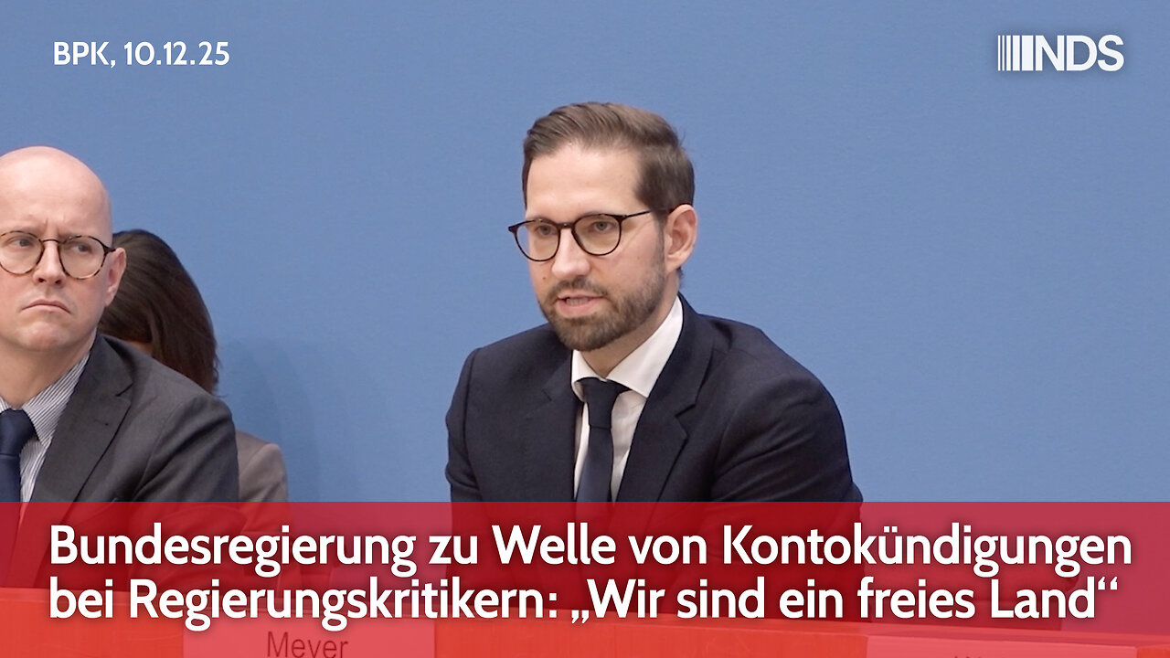 Bundesregierung zu Welle von Kontokündigungen bei Regierungskritikern: „Wir sind ein freies Land“