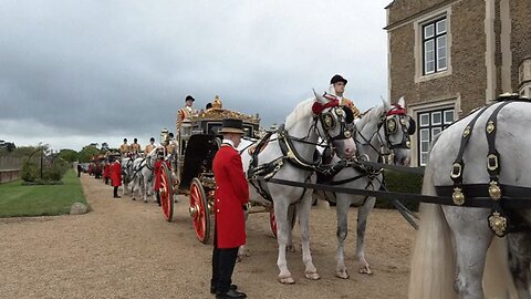 Trump, King Charles III in carriage procession to Windsor Castle 