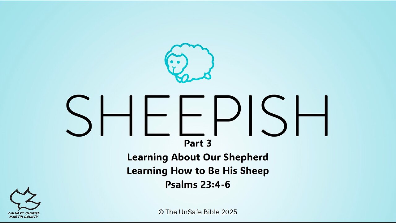 Psalm 23:4-6 Sheepish Part 3