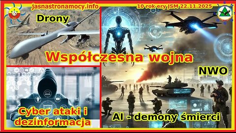 Współczesna wojna🕵️‍♂️ Drony Sztuczna inteligencja 🤖 Cyber ataki i dezinformacja💻