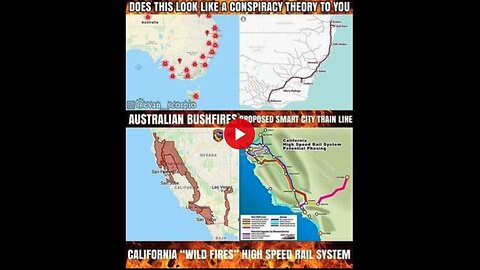 Australia & California Fires => Agenda 2030 High Speed Rail – Video #235