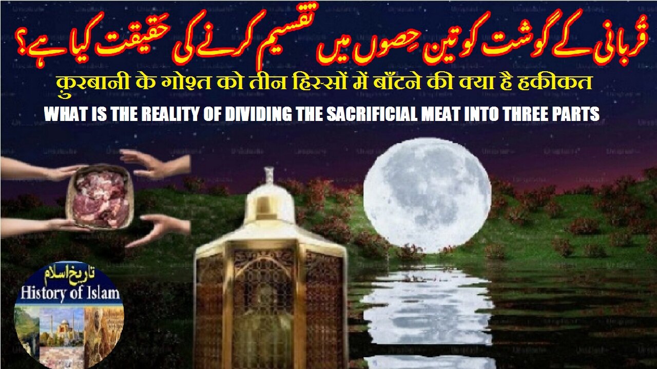 Reality of dividing meat into three parts قربانی کے گوشت کو تین حصوں میں تقسیم کرنے کی حقیقت