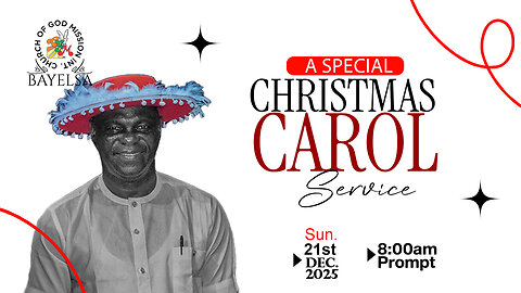 Welcome to our Christmas Carol Service..(21st of December 2025)