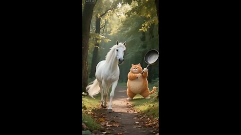 unlucky cat and cunning horse