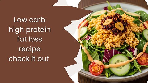 High protein crispy rice salad|salad|summer salad|cucumber salad|healthy recipes