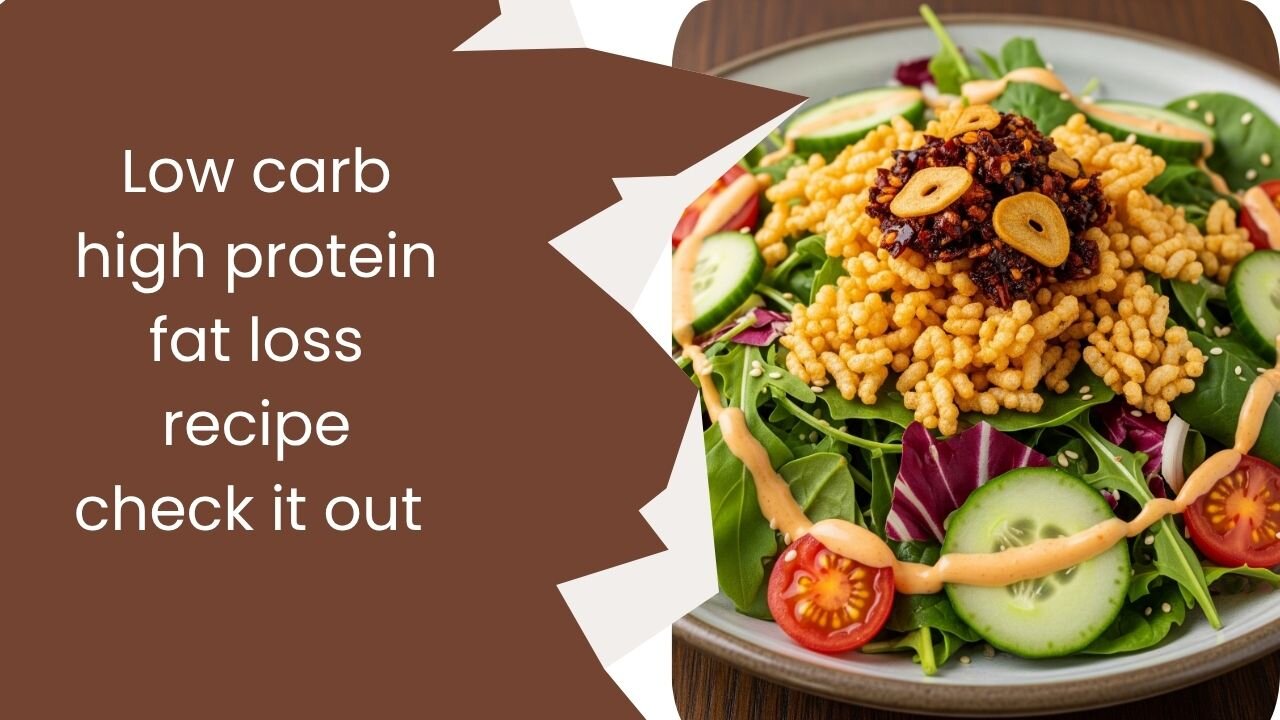High protein crispy rice salad|salad|summer salad|cucumber salad|healthy recipes