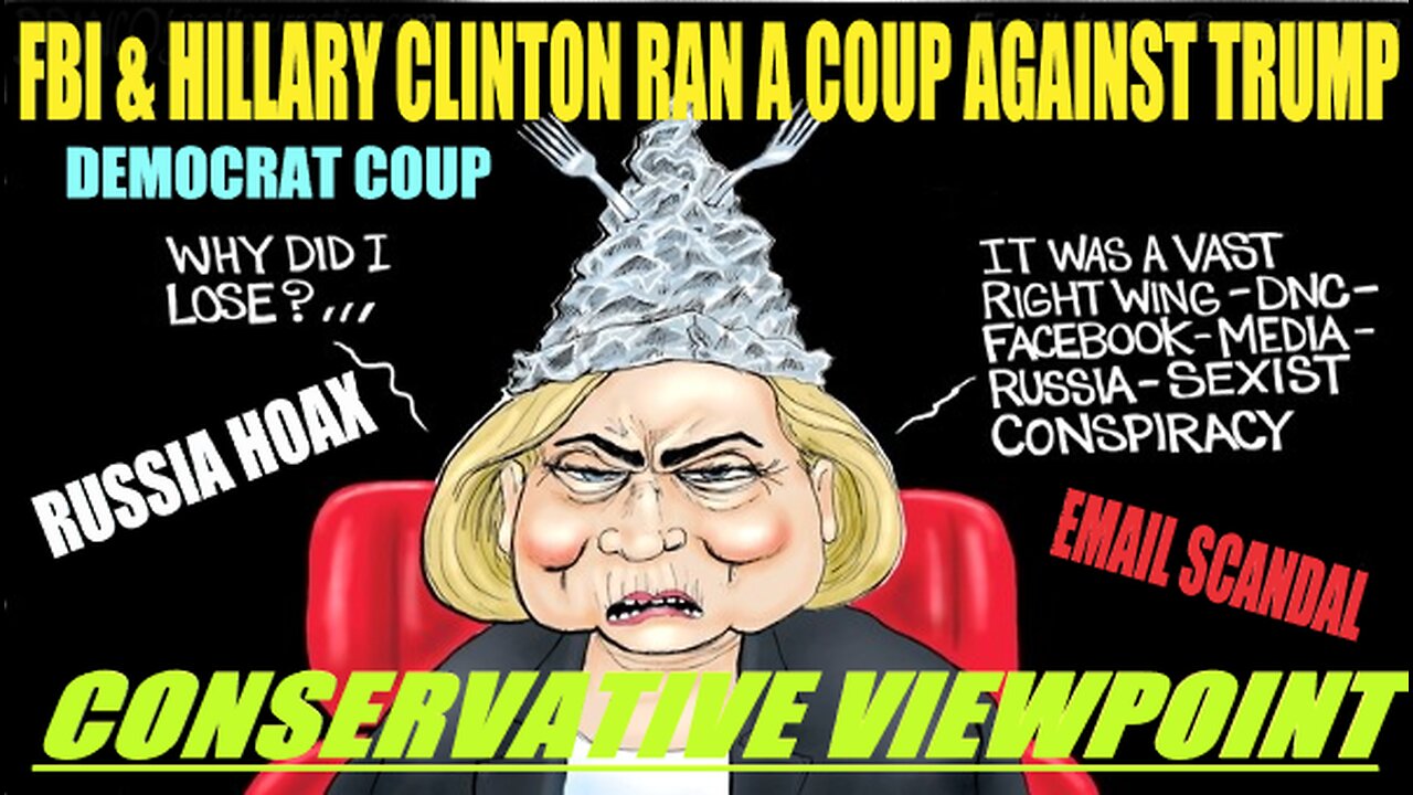 LIVE TONIGHT @ 9PM ON THE CONSERVATIVE VIEWPOINT: FBI, CLINTON & OBAMA RAN A COUP AGAINST TRUMP