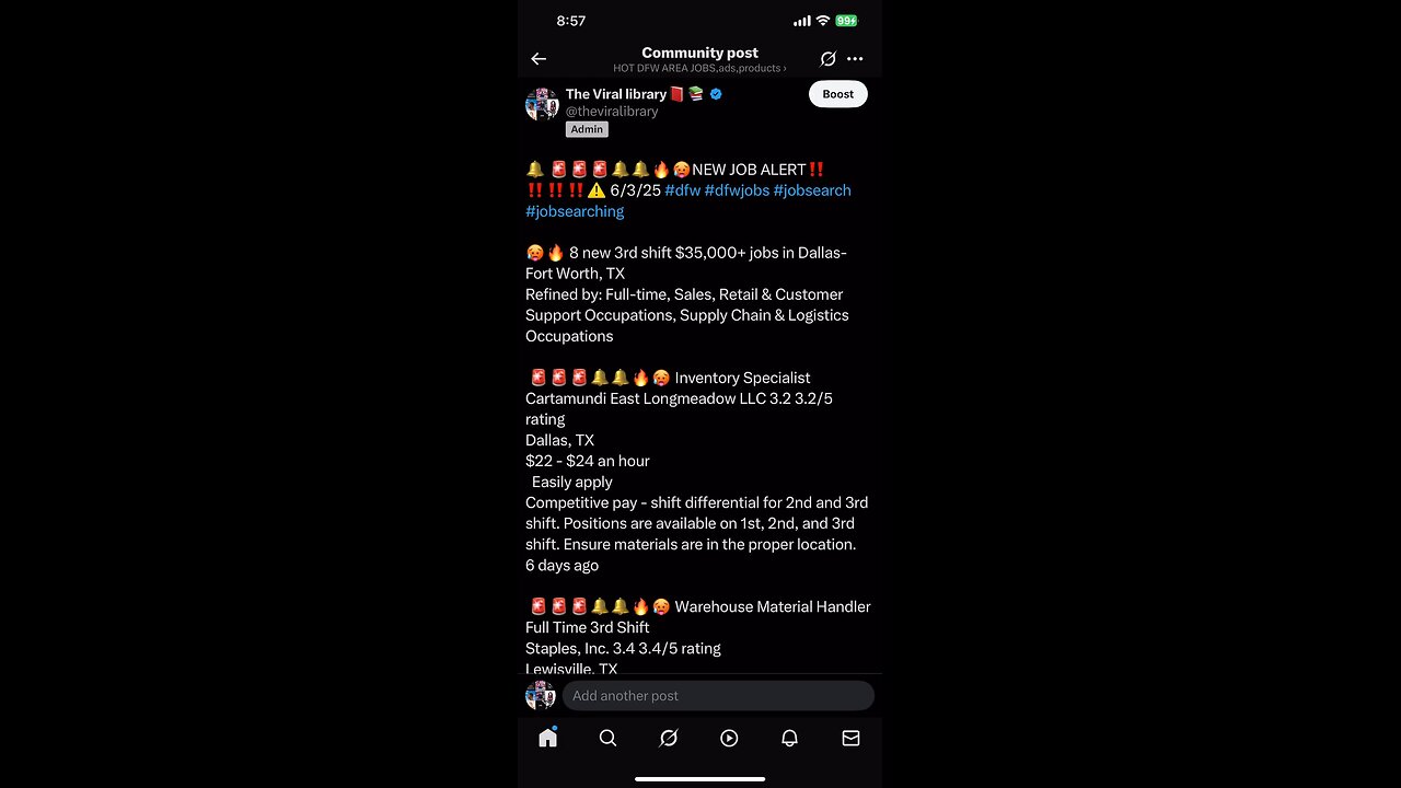 Jobs for 6/3/25 🔥⚠️🔔‼️🥵🥵🥵W/ASMR 🧼 🌧️ 🐌