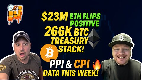 🚨266K BTC STACKED! ETH ROARS BACK… But CPI/PPI Could CHANGE Everything!🔥