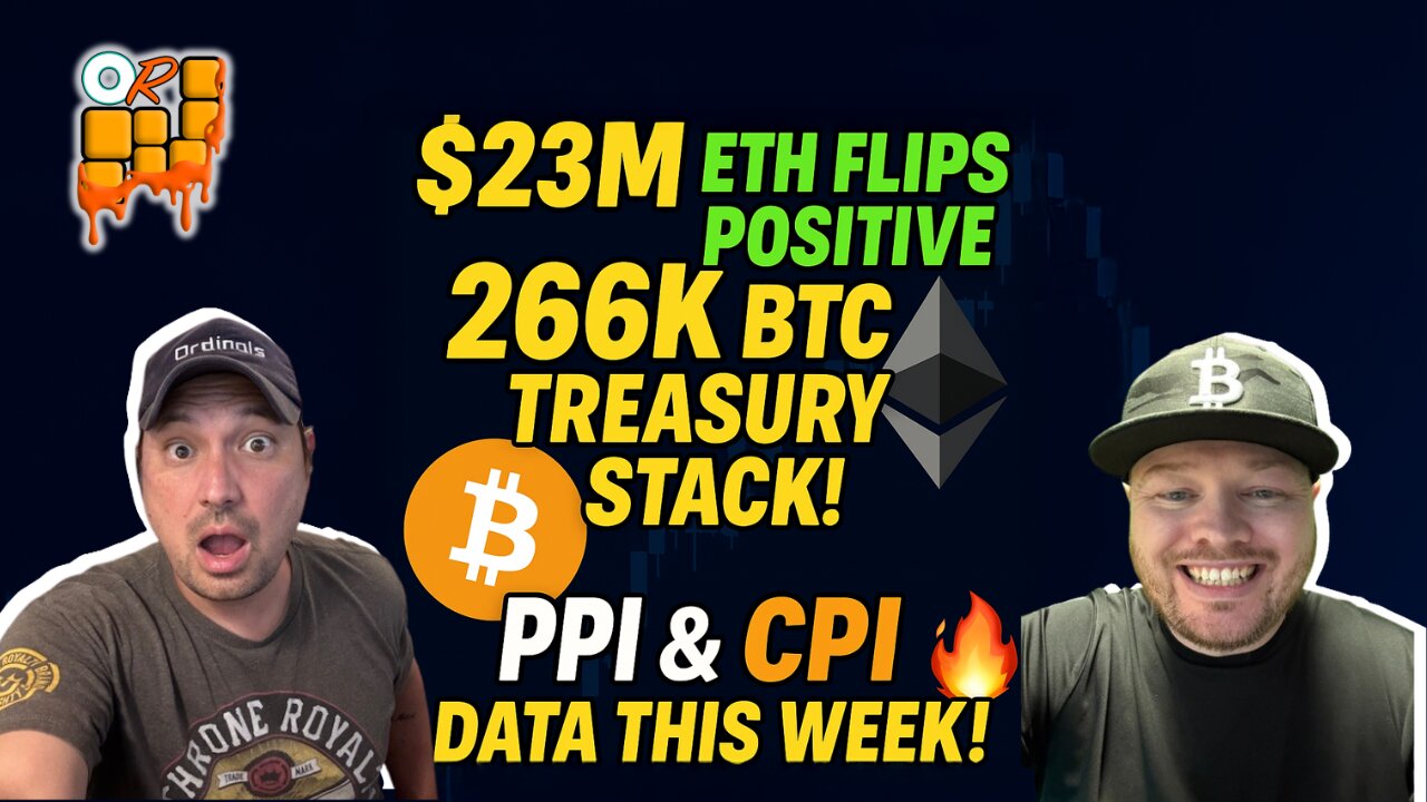🚨266K BTC STACKED! ETH ROARS BACK… But CPI/PPI Could CHANGE Everything!🔥