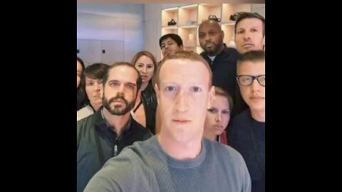 Mark Zuckerberg was spotted with part of his reptilian disguise missing!