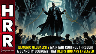 Demonic globalists maintain control through a SCARCITY ECONOMY that keeps humans enslaved