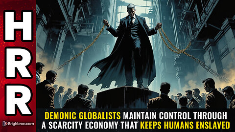 Demonic globalists maintain control through a SCARCITY ECONOMY that keeps humans enslaved