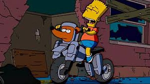 BART TURNED HIS DOG INTO ROBOCOP _ THE SIMPSONS