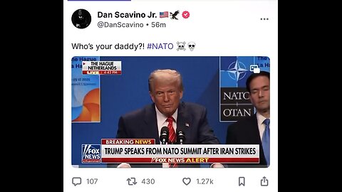 Who’s your daddy NATO? You’re out bitch now Satan! God always wins and you lose!!