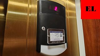 Plain Brass Schindler 330A Hydraulic Elevator - Von Maur North Point Mall (Alpharetta, GA)