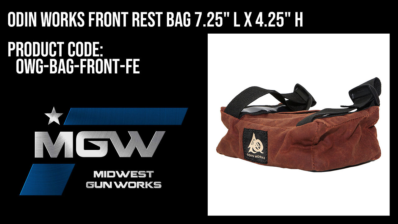Odin Works Front Rest Bag 7.25" L x 4.25" H - OWG-BAG-FRONT-FE