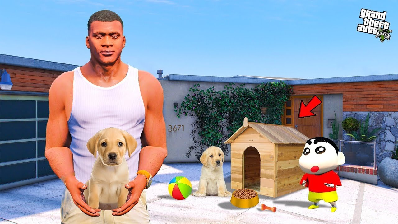 Franklin Made Secret Plan To Trap Monster God In GTA 5 | SHINCHAN and CHOP