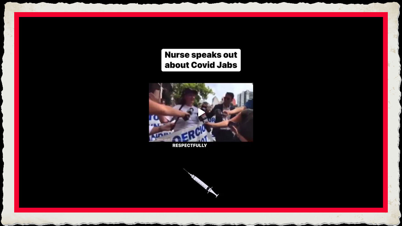 Nurse speaks out about Covid Jabs