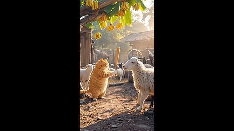 Cat and Sheep Battle