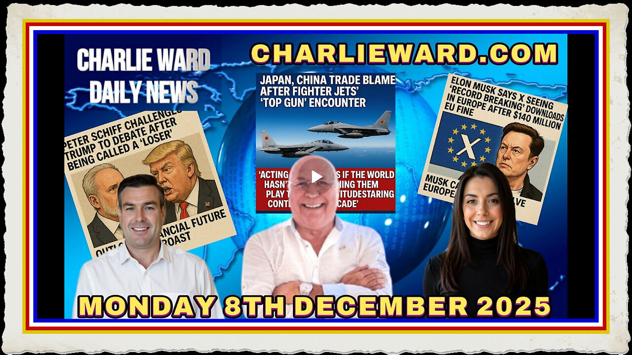 CHARLIE WARD DAILY NEWS WITH CHARLIE WARD, PAUL BROOKER DREW MON 8TH DEC 2025 #breakingnews #daily