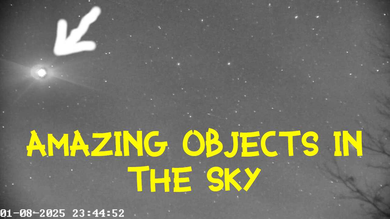 INCREDIBLE! Infrared camera captured some unexplained objects in the night sky!