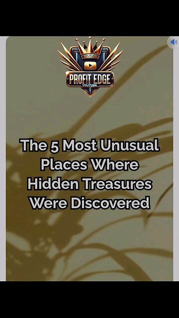 Top 5 Most Unusual Places Where People Found Hidden Treasure! 💰🗺️ #HiddenTreasure #RealLifeTreasur