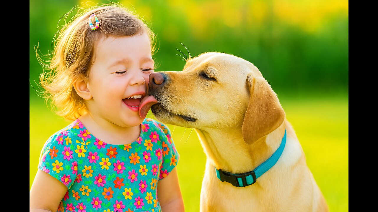 ❤️When_a_Big_Dog_Makes_Loving_Eye_Contact_With_a_Baby_💞_–_Cutest