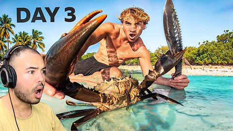 Dario reacts Wade Papenfus | Eating ONLY What I CATCH For 3 DAYS (Predator Animals)]